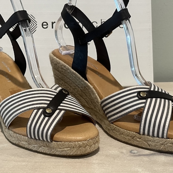 Eric Michael Tabitha Woven Espadrille Wedge Sandal Size 39EU - Picture 4 of 12